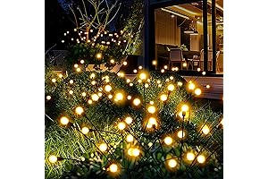 8 Pack Solar Garden Lights with Swaying Firefly Effects