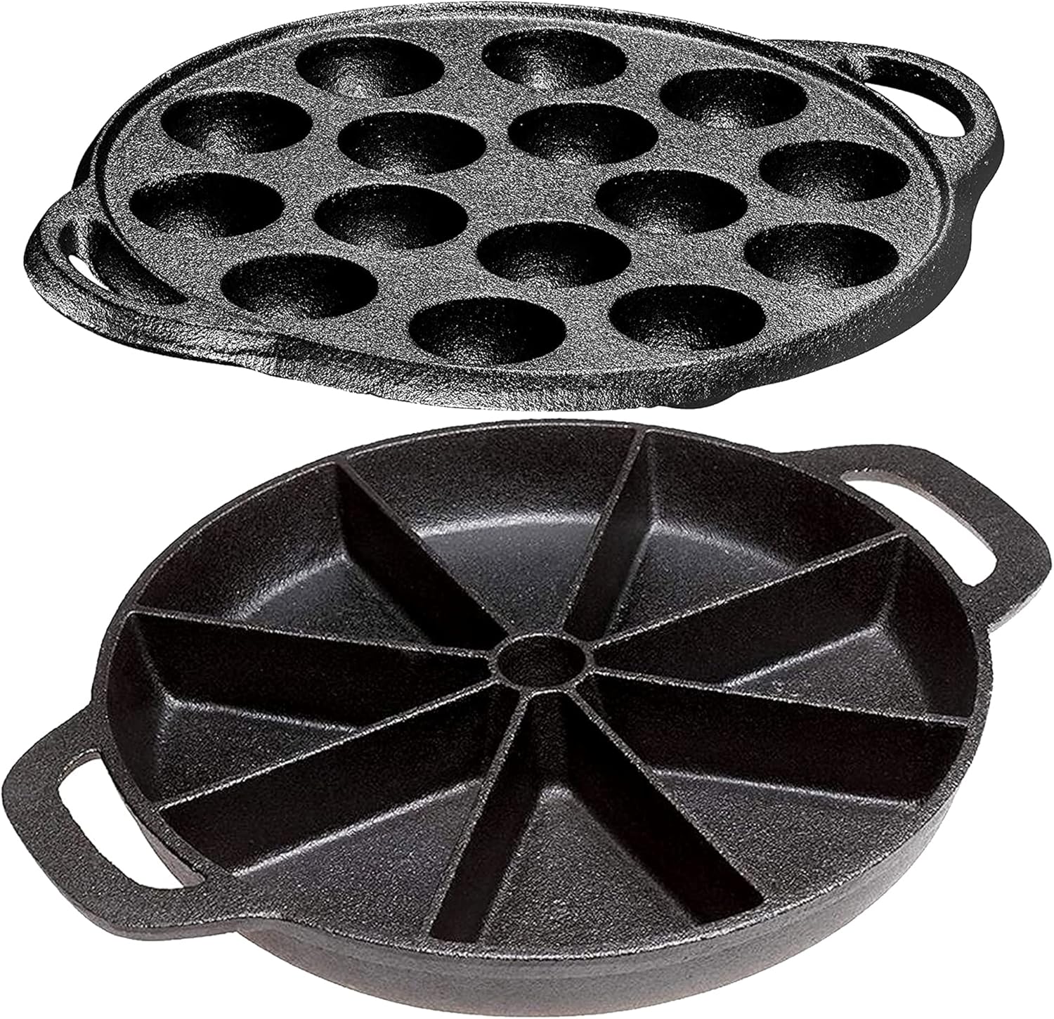 Preseasoned Cast Iron Wedge Cornbread Skillet 9 inch
