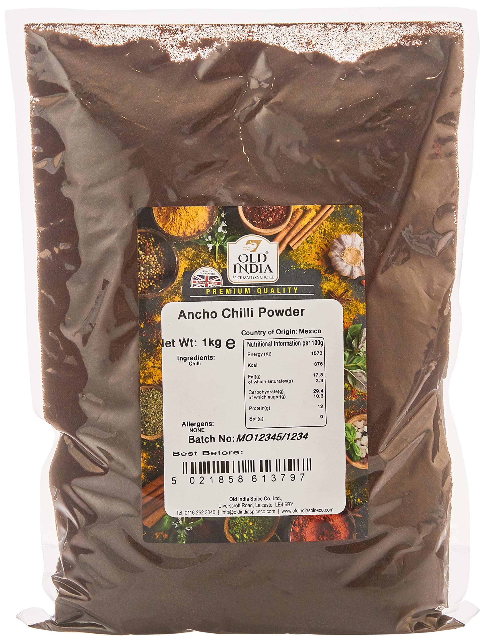 Old India Ancho Chilli Powder 1kg