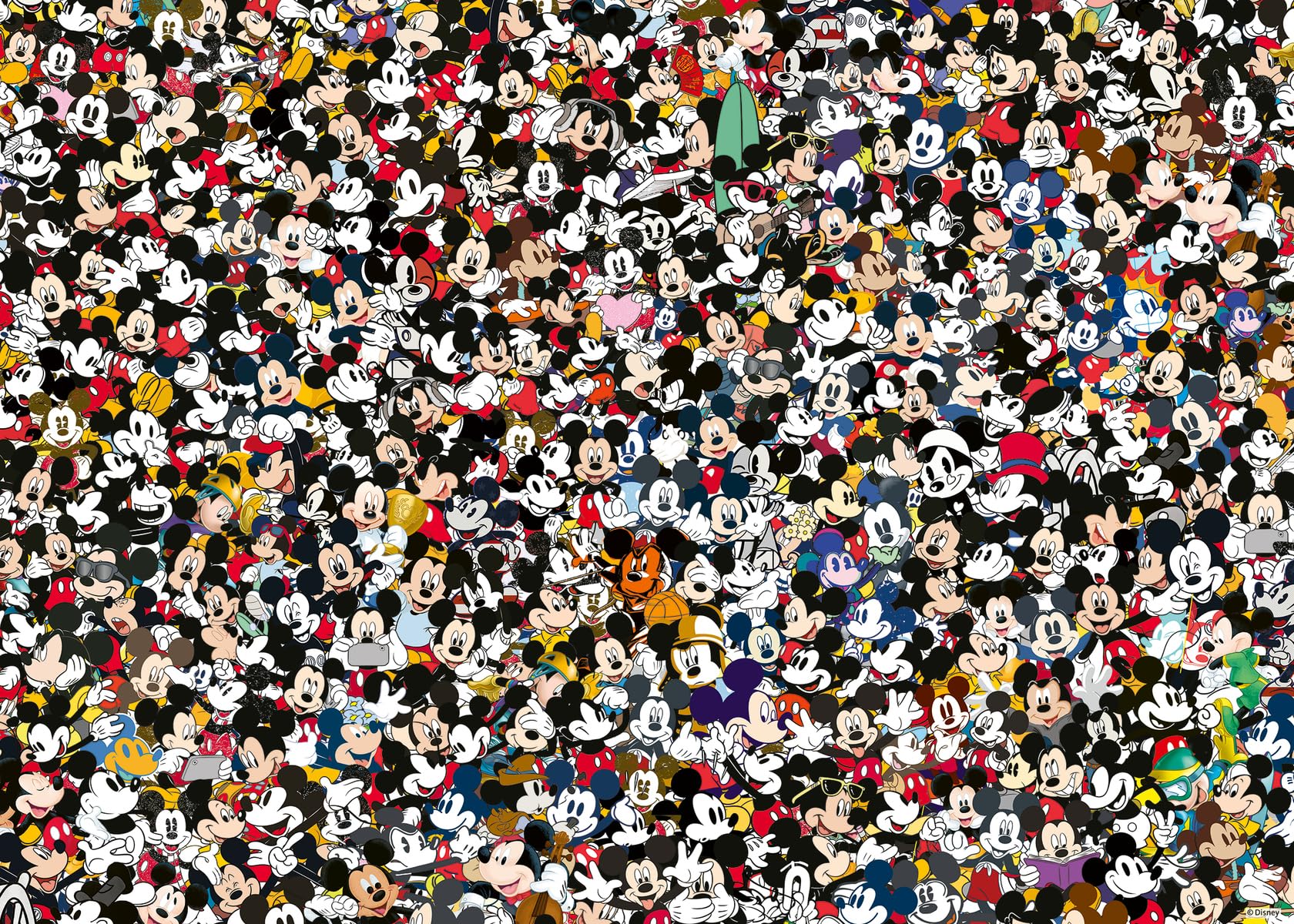 Ravensburger - Puzzle Disney: Mickey Mouse Challenge, Puzzle 1000 Piezas, Puzzles para Adultos, Puzzle 1000 Piezas Adultos, Pegamento Puzzle para Enmarcar puzzles, Rompecabezas Adultos y Niños