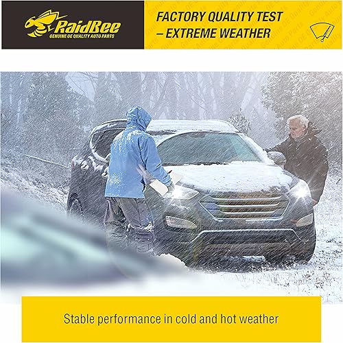 Miniatura 5 de Paquete de 2 limpiaparabrisas de repuesto para todas las estaciones, compatibles con 307Z 21-09, Civic 05-01 y más, fáciles de instalar