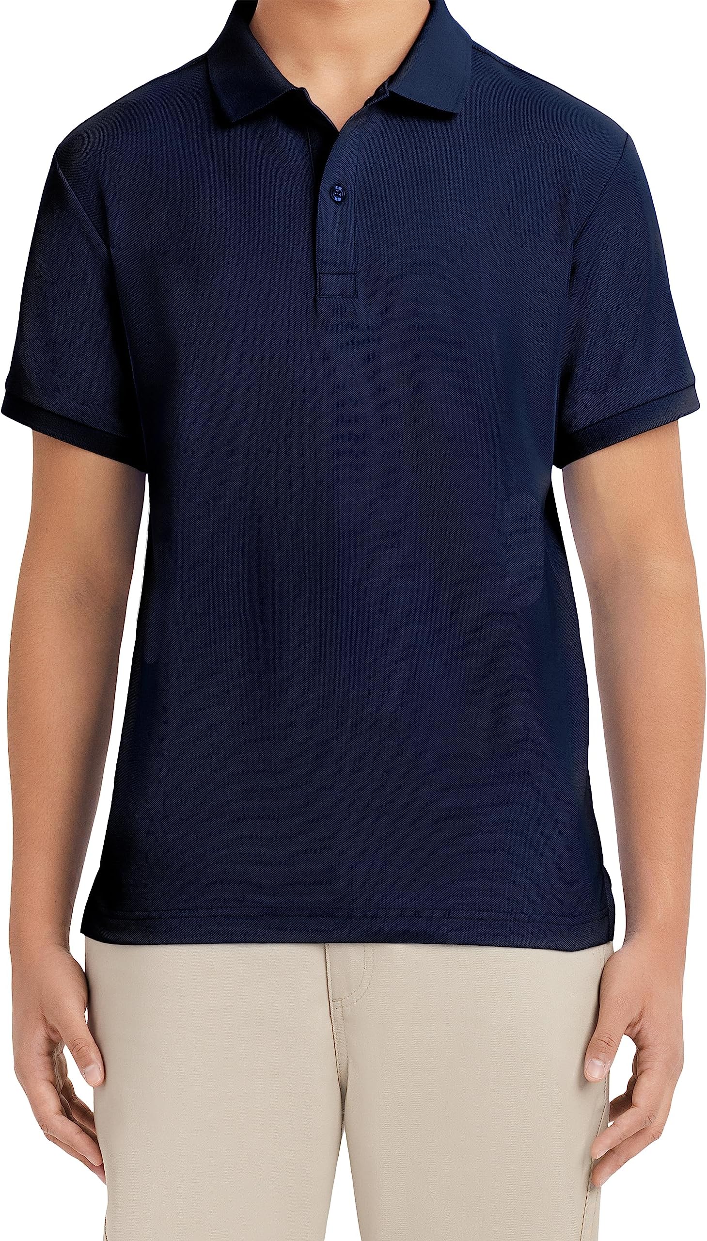 Men's Short Sleeve Uniform Stretch Polo Polo Shirt