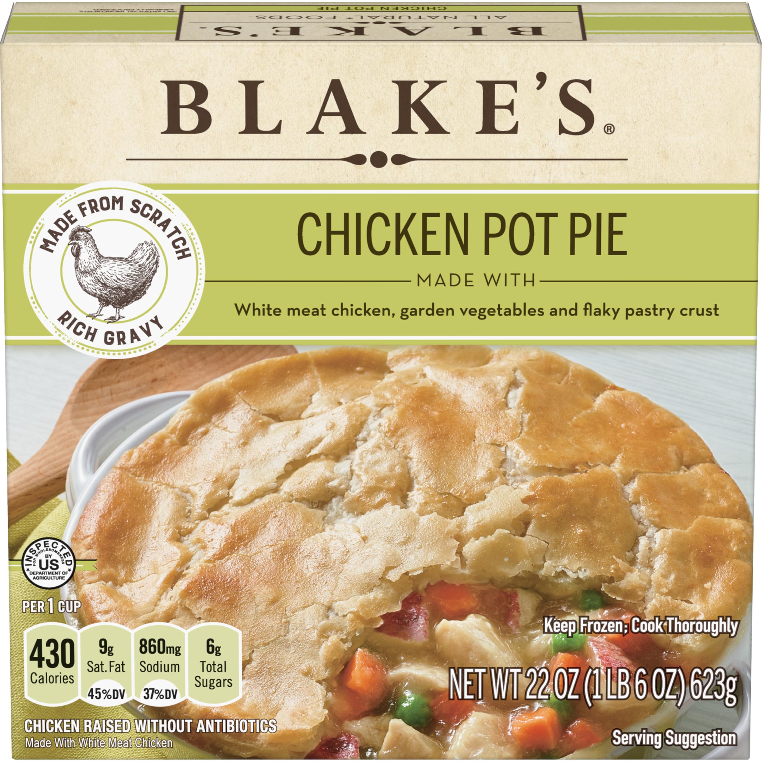 Blake's Frozen Meal, Chicken Pot Pie, Family Size, All-Natural, 22 oz