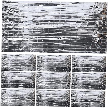 BESPORTBLE 2 Sets Emergency Insulation Blanket Camping Canopy Tent Space Blanket Blankets Hiking Supply Survival Blanket Light Weight Blanket Camping Supply Camping Supplies The Pet Outdoor