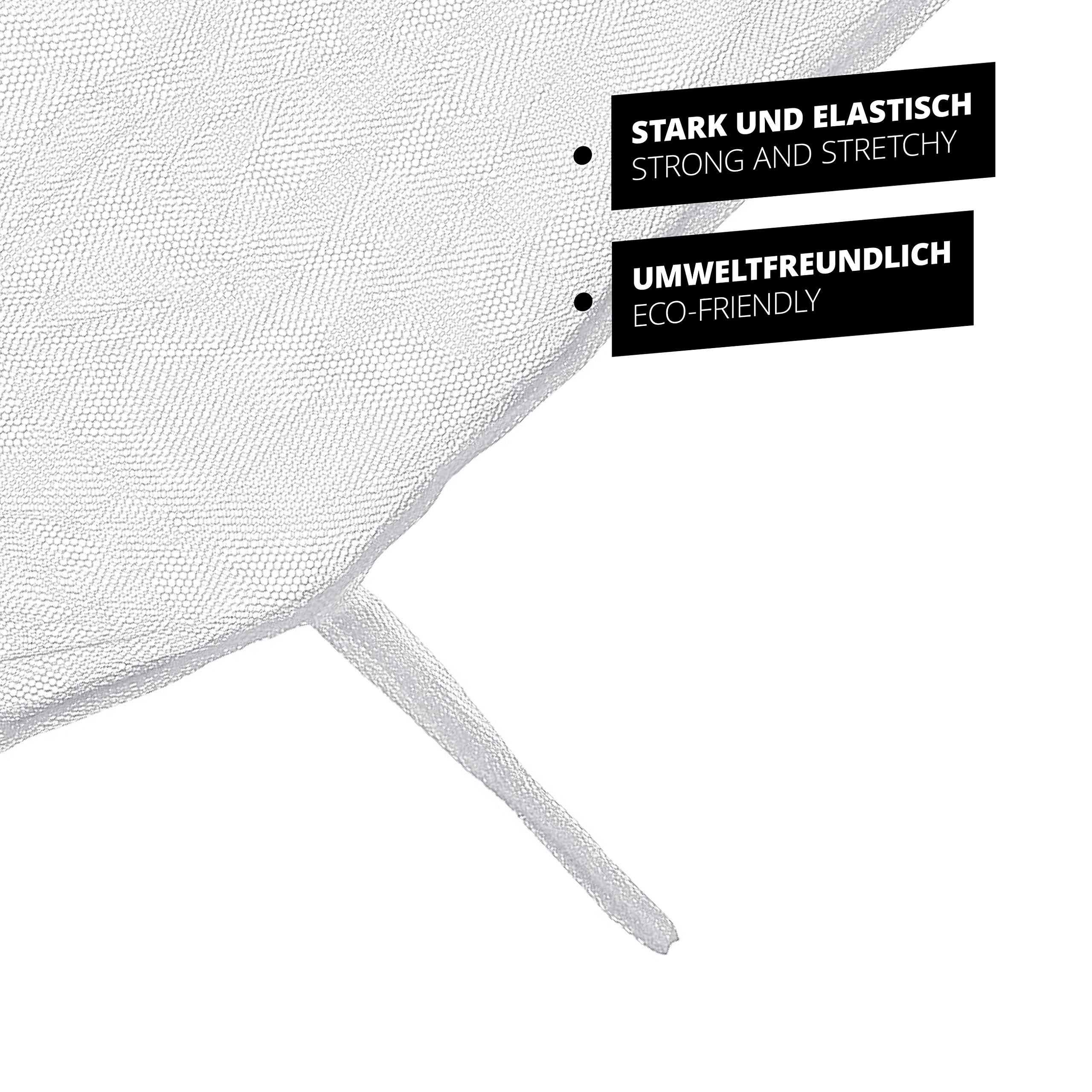 Lumaland zanzariera 200x220x210cm per es. un letto matrimoniale, adatta anche per uso esterno | repellente per insetti particolarmente rinforzata e robusta | a maglia fine, resistente