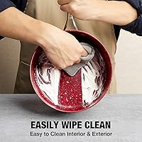 Vista 17 de Saucepan Set, Nonstick 2Qt & 3Qt Sauce Pans with Lids, Small Pot with Lid - Natural Granite, Grey