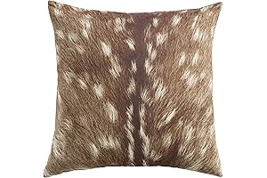 HiEnd Accents Deerskin Print Fawn Pillow: Luxurious Comfort and Western Charm