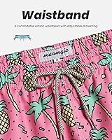 Vista 5 de maamgic - Traje de baño para hombre, shorts para nadar de secado rápido con forro de malla, diseño divertido