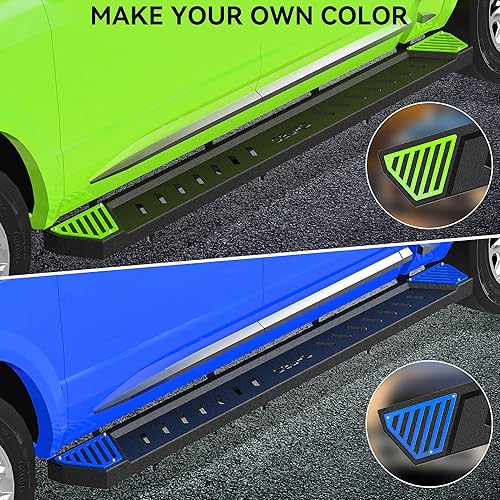 Miniatura 4 de OEDRO Estribos de 6.5 pulgadas compatibles con Dodge Ram 1500 Crew Cab 2009-2018, 2500/3500 2010-2025, Ram 1500 Classic 2019-2024 (excluyendo nuevo