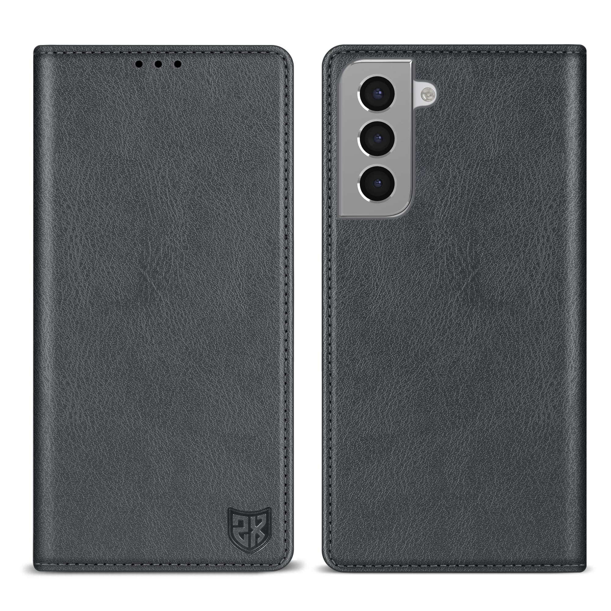 ZZXX for Galaxy S21 Plus Wallet Case Strong Magnetic 6.7 inch,Grey