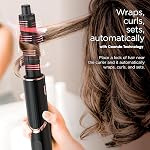 Sèche-cheveux Shark | Système de coiffage FlexStyle | Brosse soufflante portable et puissante | Boucleur et volumisateur pour cheveux | 6 outils de coiffage inclus | Idéal pour tous les types de cheveux | Noir | HD440BK