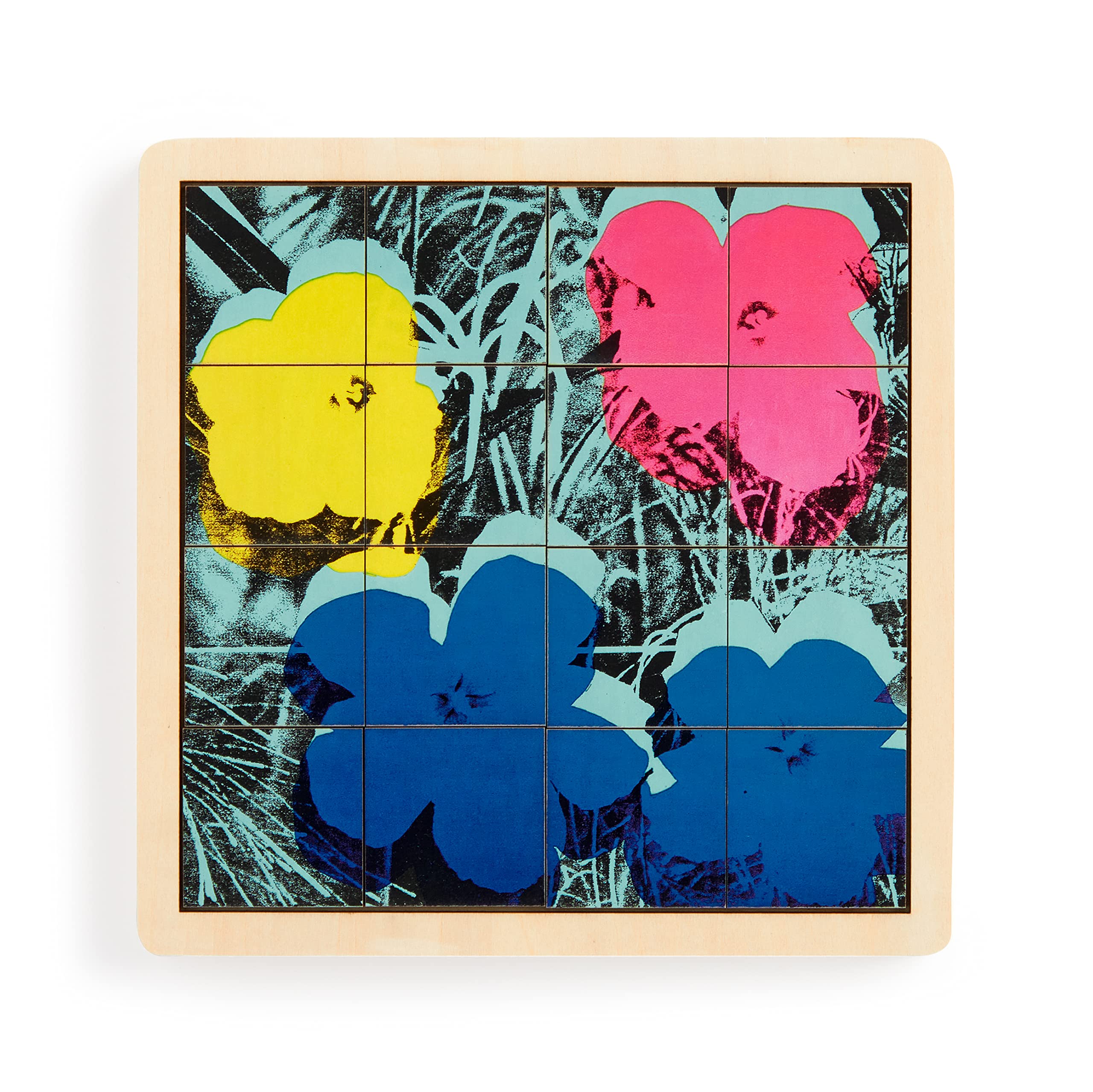 Amazon | Andy Warhol Flowers 2-in-1 Sliding Wood Puzzle