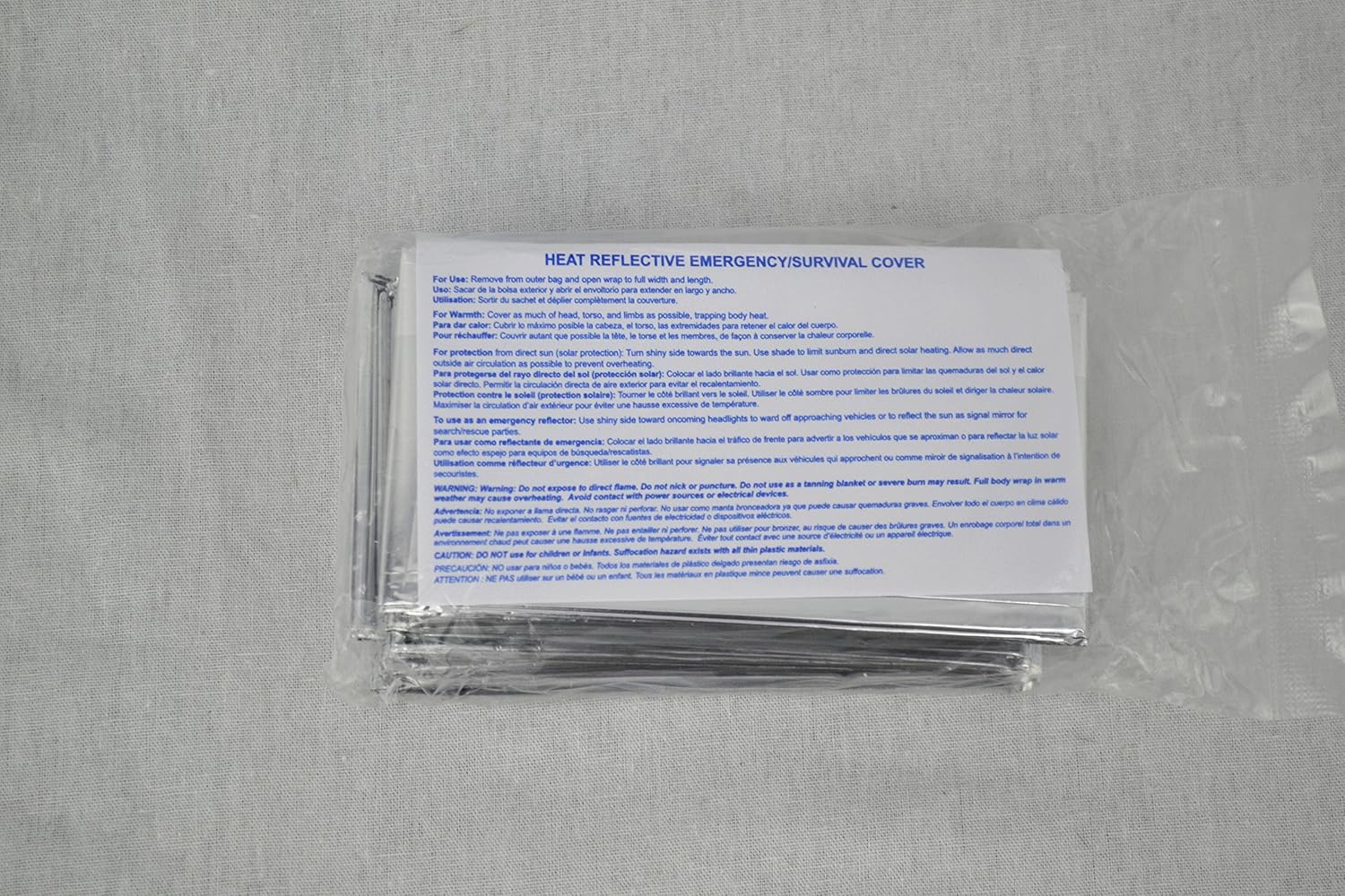 Dukal Heat Reflective Emergency Blanket/Survival Blanket : Emergency Camping Blankets : Sports & Outdoors