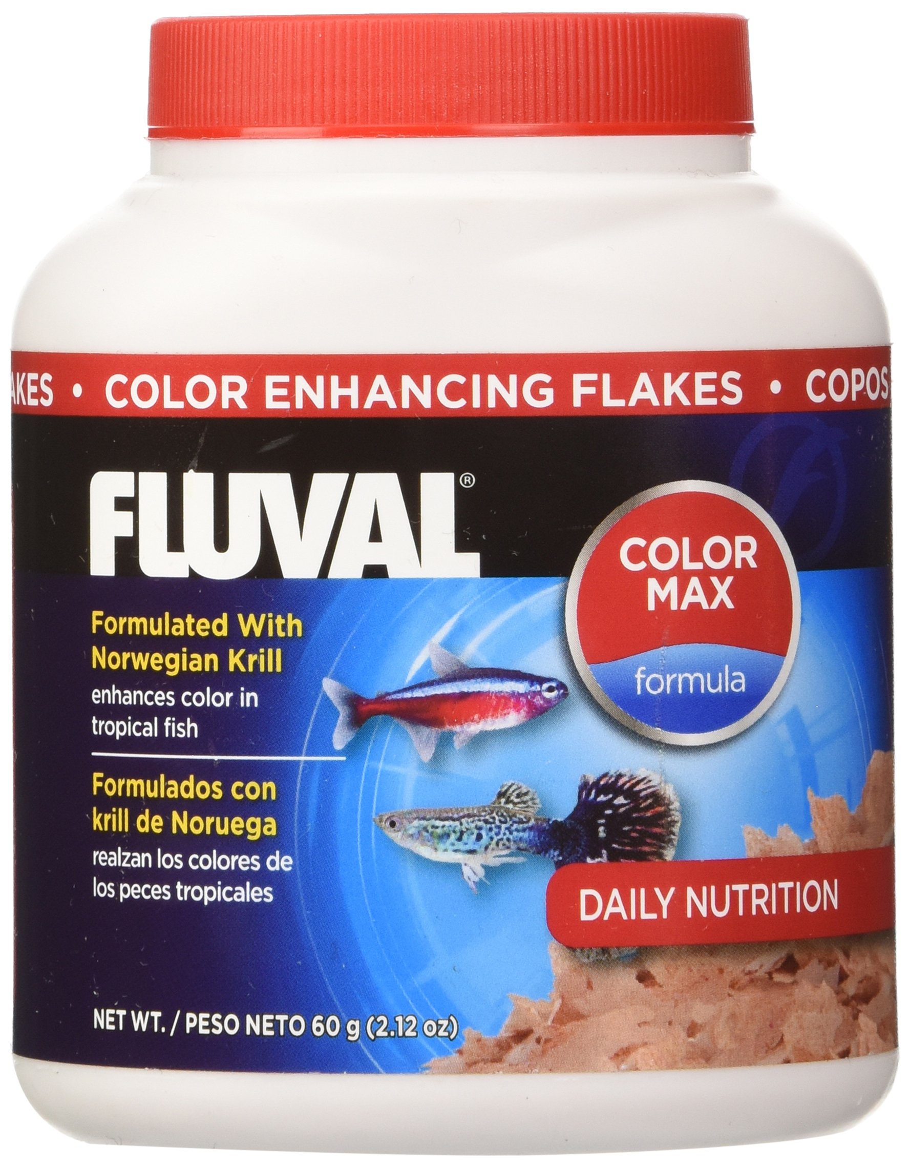 Fluval Hagen 35gm Color Enhancing Flakes Fish Food - 4.94 Ounce (Pack of 1) Standard Packaging
