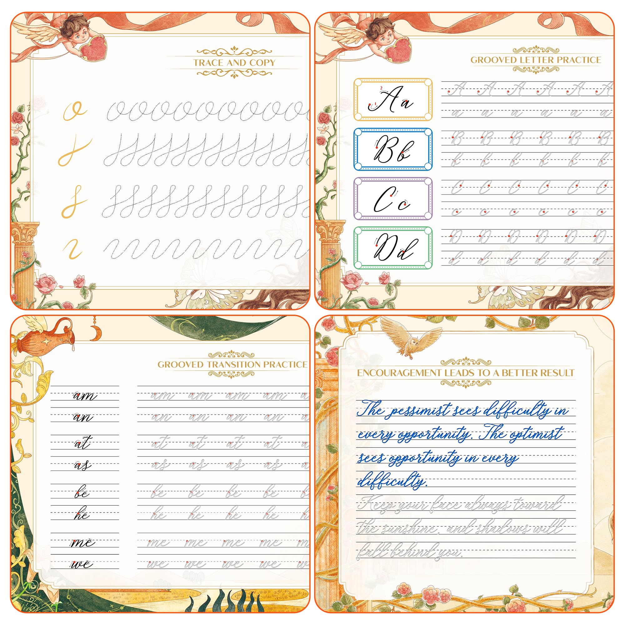 Grooved Writing Paper Trace Trek Workbook Set Trace Trek Magic Grooved Writing Practice ...