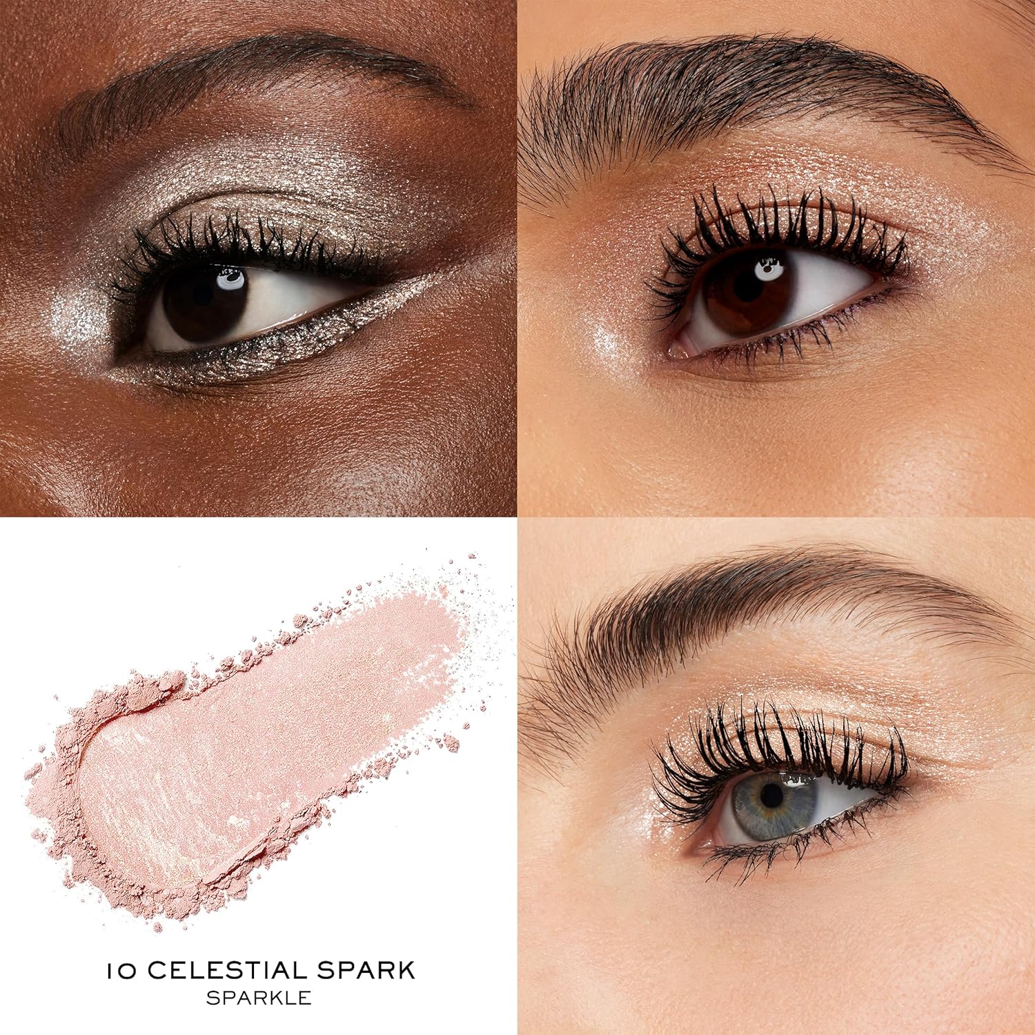 Lancôme Idôle Goddess Dimension Eyeshadow, Shimmer Finish – High Pigment, Crease-Resistant, Long-Lasting, Blendable Eye Makeup, Buildable Color, 10 Cosmic Frost - Image 3