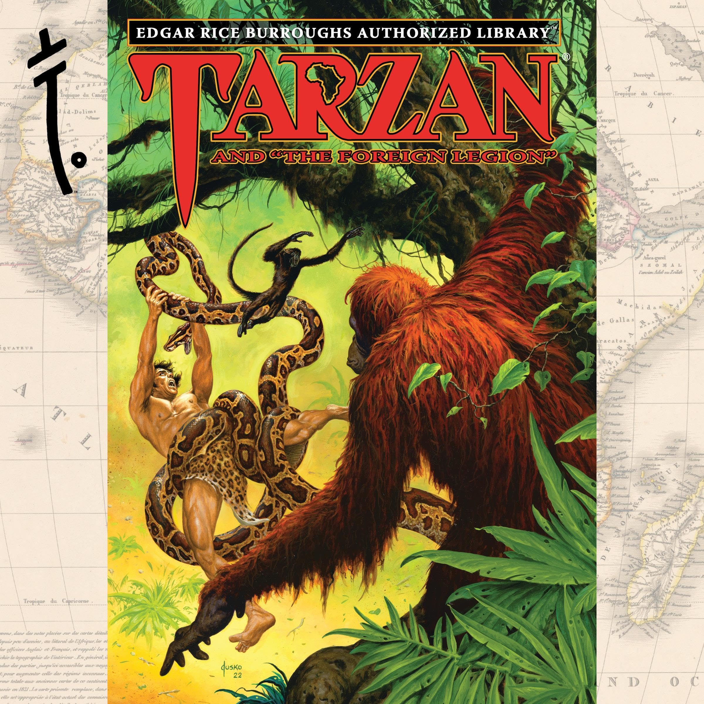 Cover art for Tarzan and the Foreign Legion