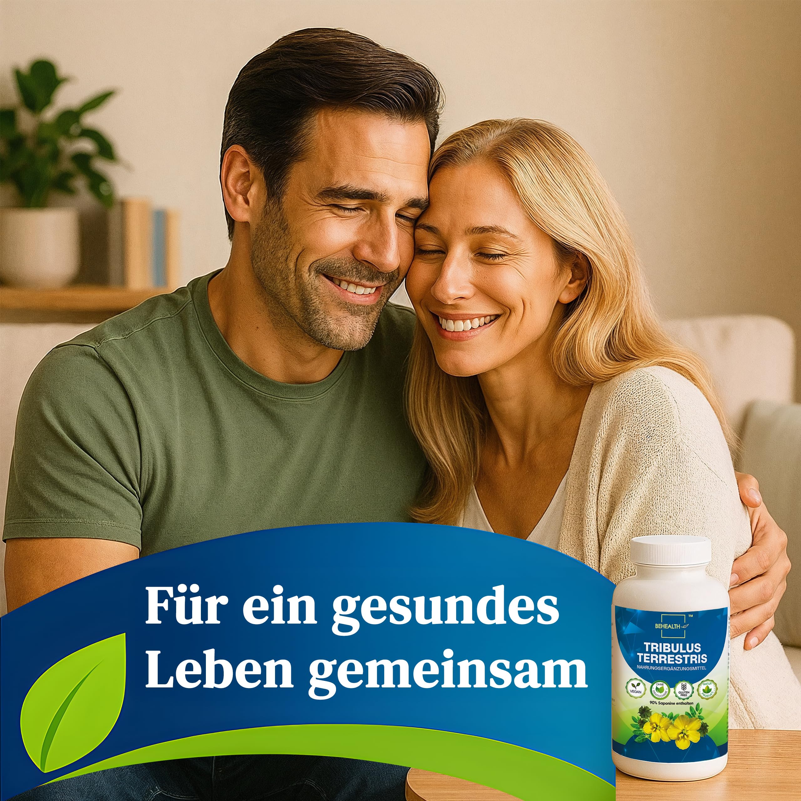Tribulus Terrestris – Hochdosiert mit 90% Saponinen – Pflanzliches Supplement für Männer – Zellulose-Kapseln 120 Stück – Laborgeprüft – Hergestellt in der EU