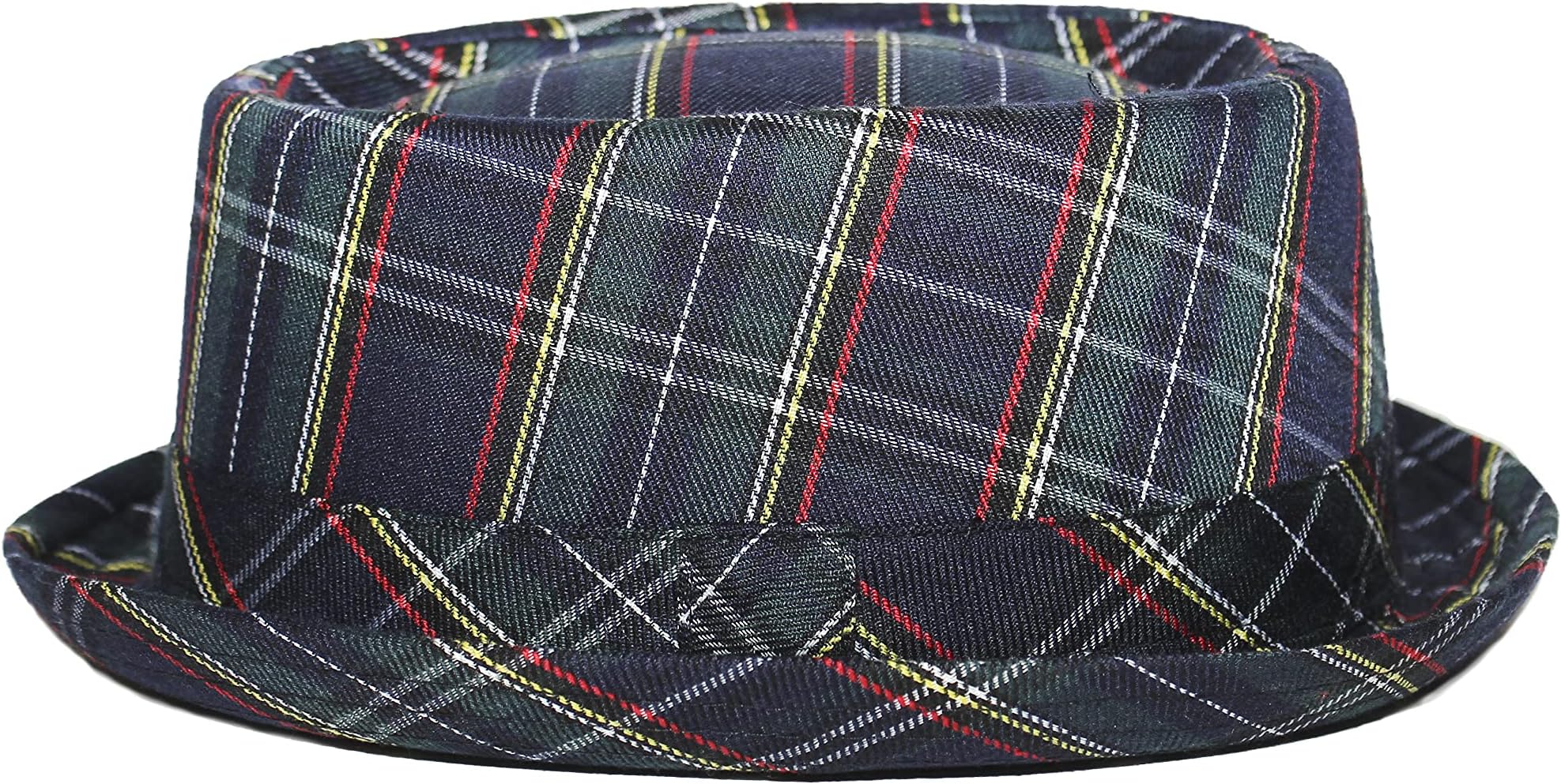Royal Stewart Green Tartan Pork Pie Hat