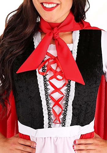 Miniatura 8 de Disfraz de Caperucita Roja para Mujer, Vestido de Caperucita Roja y Capa Disfraz de Halloween para adultos