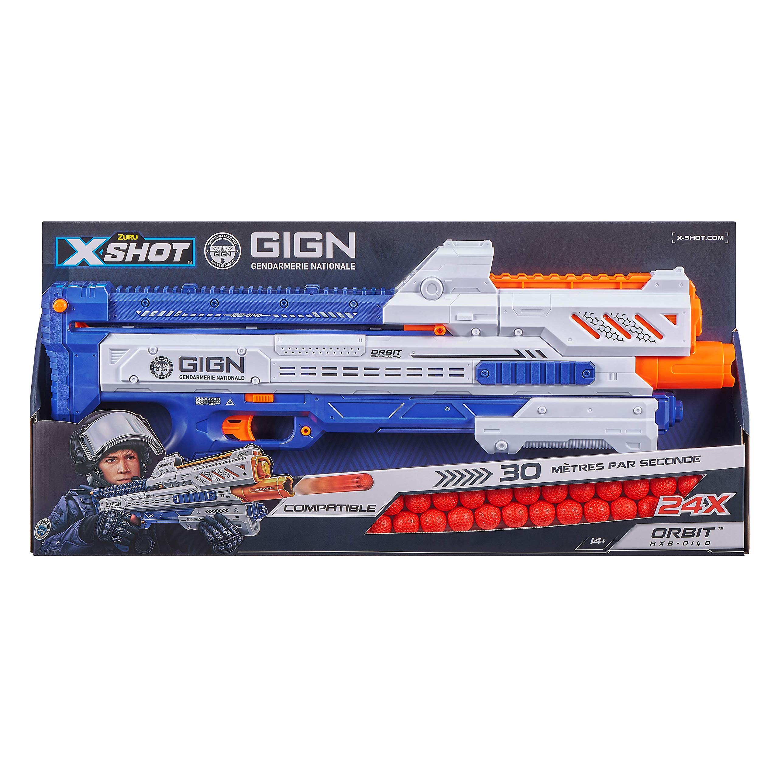 ZURU- XSHOT-Blaster-Chaos Orbit-Balls in schiuma, 36281-B, GIGN-24