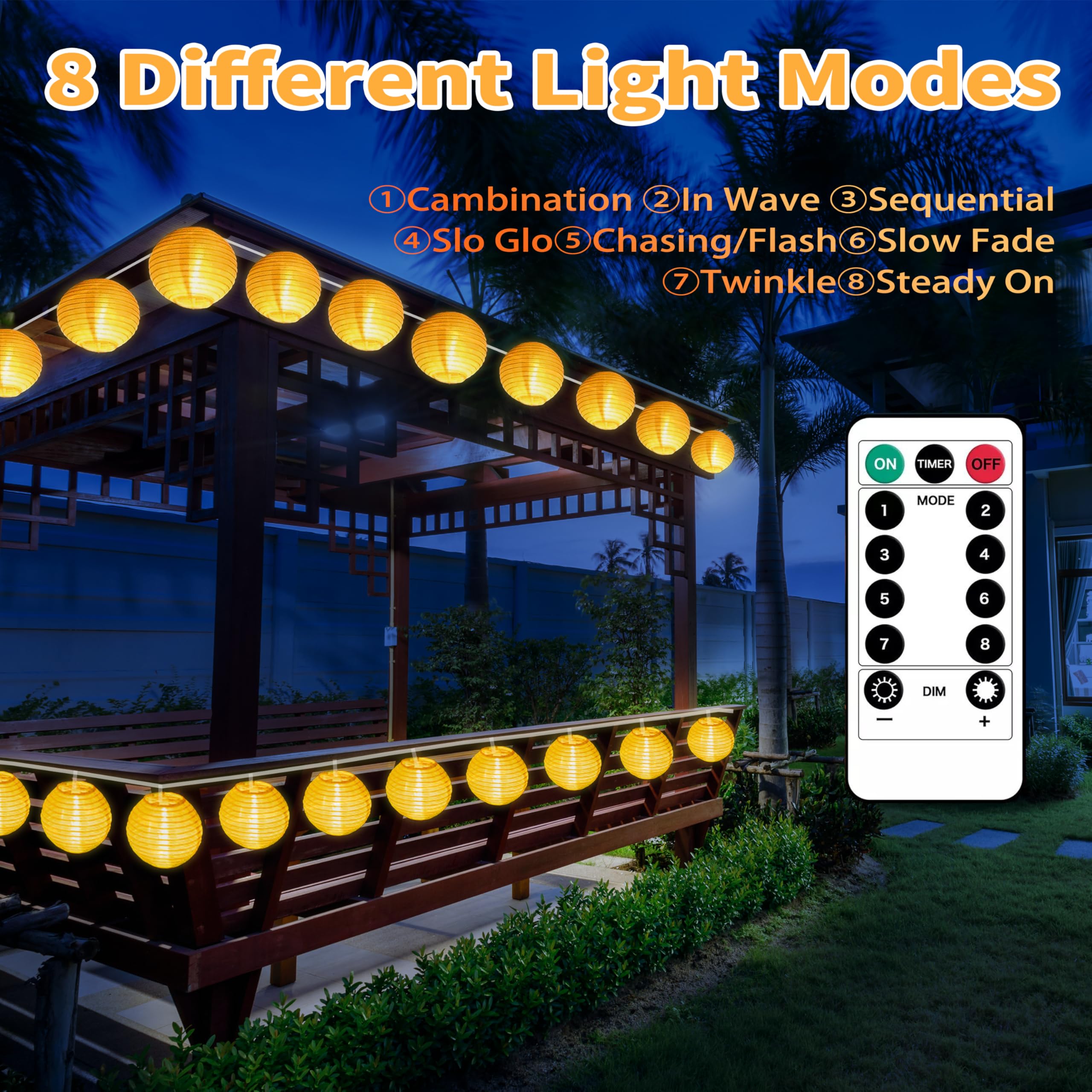 Avoalre Catena Luminosa Esterno, Luci da Esterno Giardino con 8 Modalità di Illuminazione e Funzione Timer, 21M 30+3 G40 Lucine da Esterno Giardino IP44 per Patio Terrazzo Gazebo Festa