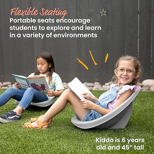 Miniatura 111 de ECR4Kids Leaf - Asiento de suelo, silla mecedora, color rojo, 6 piezas Azul,Contemporáneo,Tono tierra,Esmeralda/Sólidos,Verde Fern,Verde,Gris,Verde