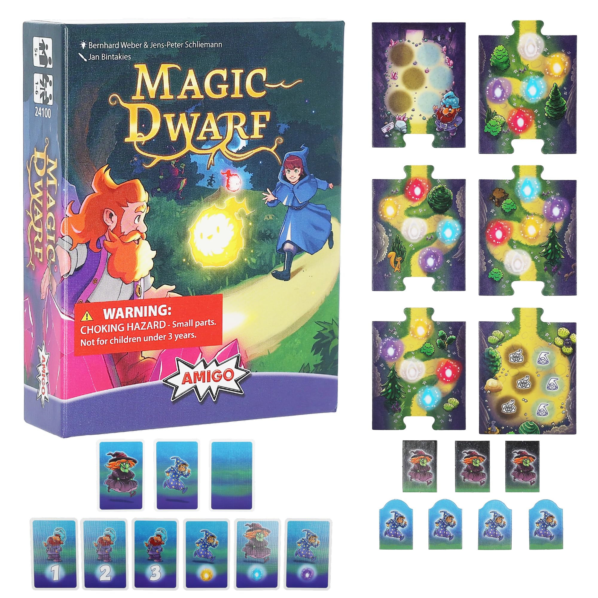 AMIGO Games Magic Dwarf Strategy Card Game for Families - 1-6 Players Ages 5+