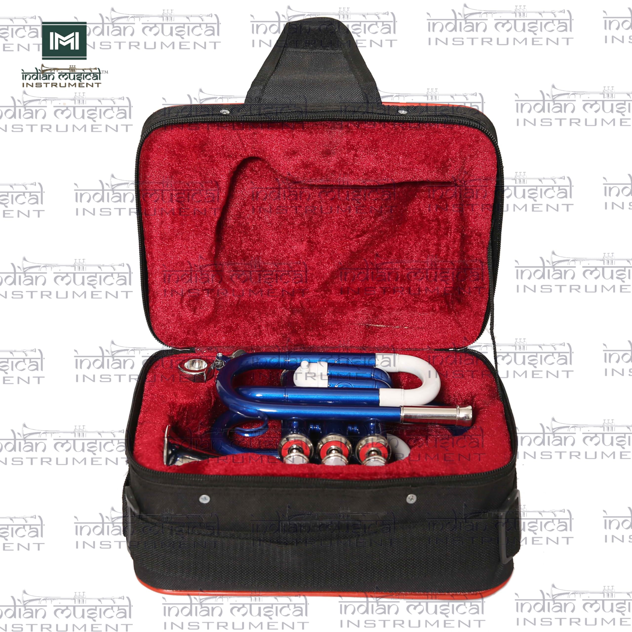 Tromba Tascabile IMI In Ottone Oro - Passo BB Con Bocchino E Custodia, Qualit&agrave; Premium