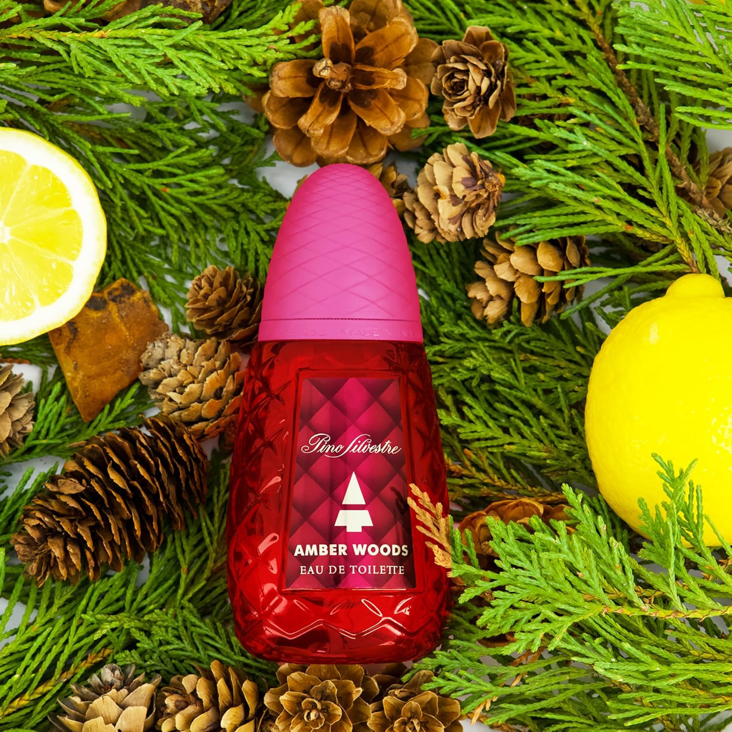 Amber Woods by Pino Silvestre - Cologne for Men - Aromatic, Woody, Spicy Scent - Blended with Lavender, Patchouli, and Sandalwood - 2.5 oz EDT Spray - Image 2