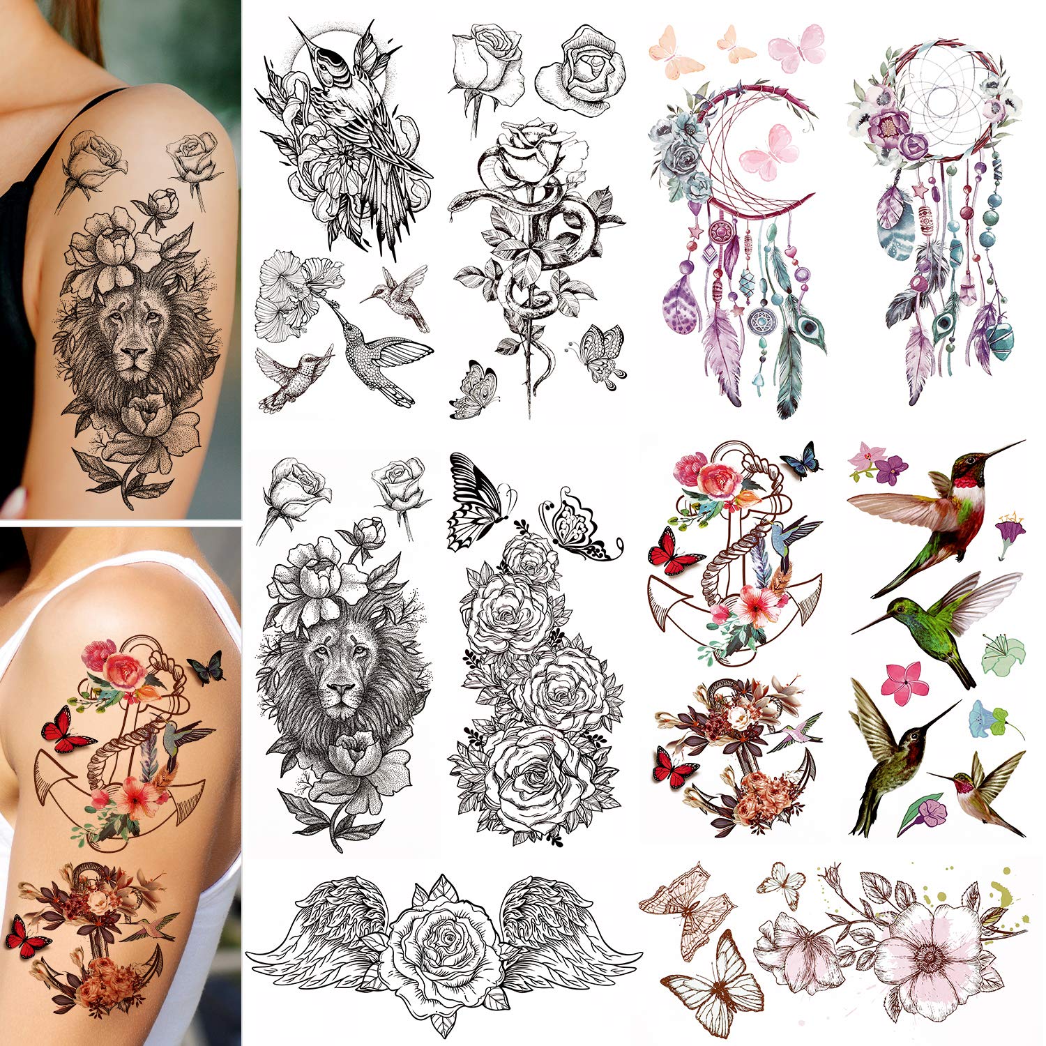 Buy Konsait Temporary Tattoo for Women Girls Kids, Extra Fake Temporary