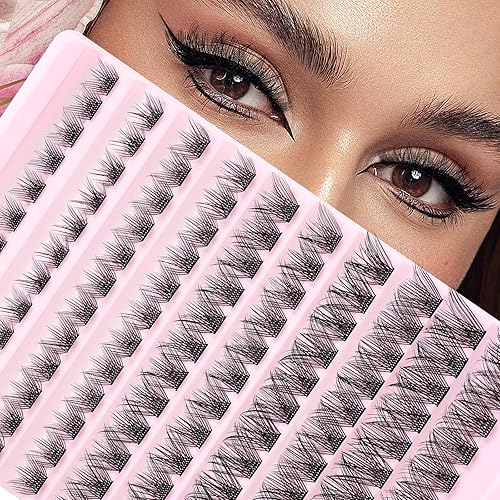 QUEWEL 120 racimos de pestañas de rizo D, mezcla de pestañas en racimo de 0.315 a 0.630 in, extensiones de pestañas para bricolaje, diseño innovador disponible en Yaxa Venezuela