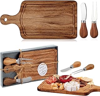 30 Recipes with Chai Tea for Aromatic Flavor 56 1 Set Bridal Baby Shower Cheese Prizes Wooden Square Board Gift Set Kniv...