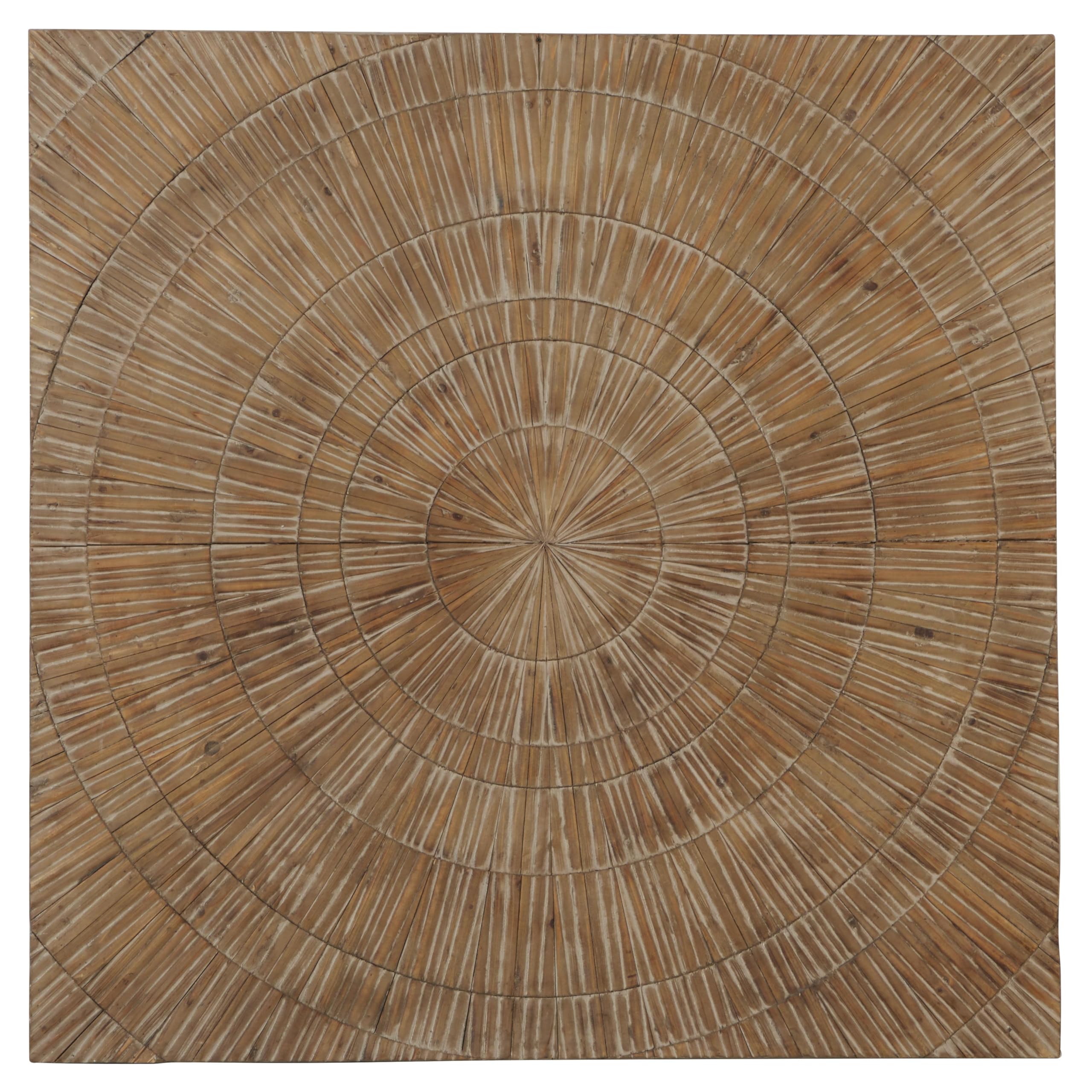 Photo 1 of Deco 79 Wood Starburst Handmade Home Wall Decor Radial Wall Sculpture, Wall Art 47" x 2" x 47", Brown
