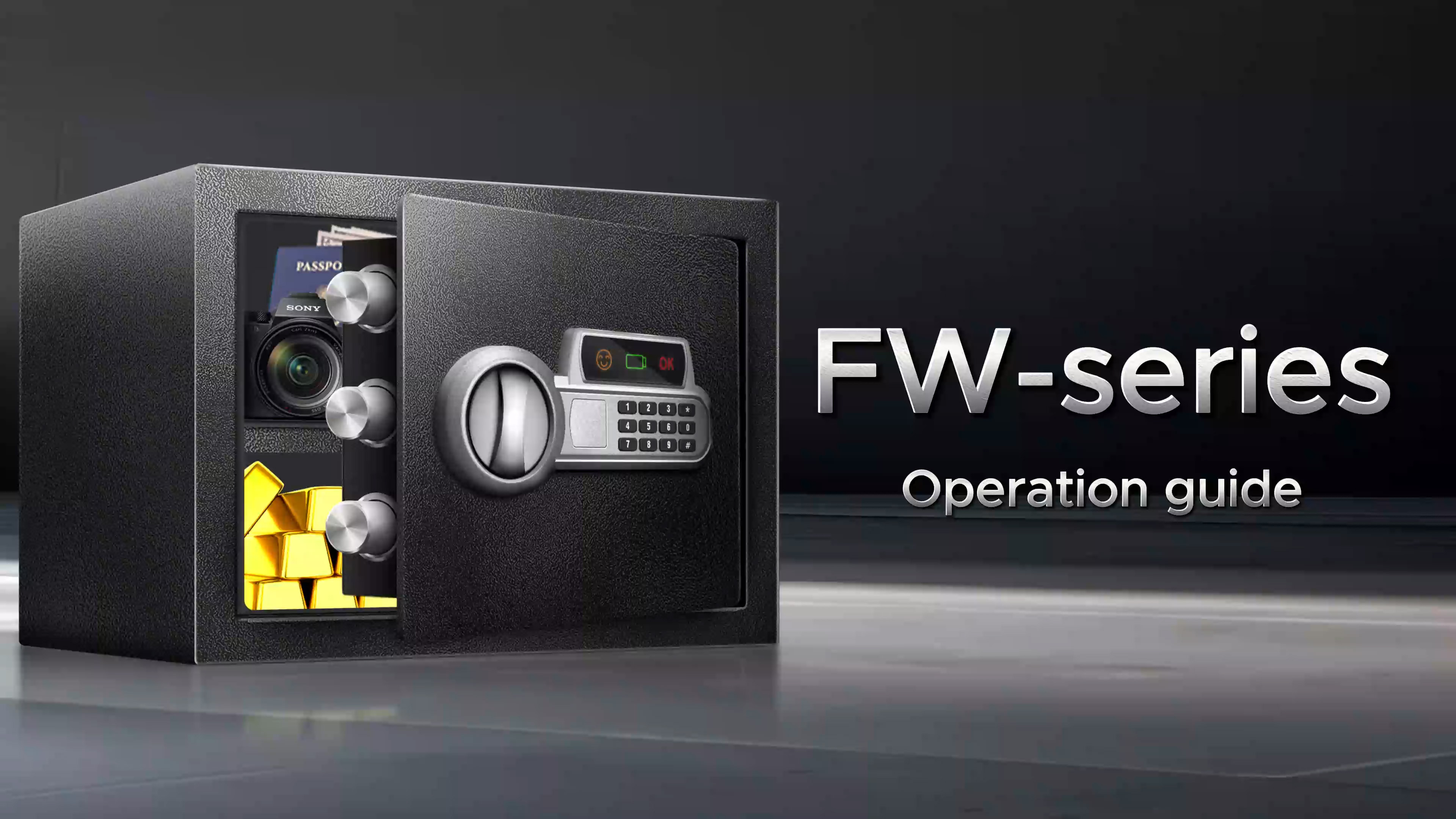 Fdsutvit Safe Box 1.5 Cu Ft, Steel Security with Fireproof Bag