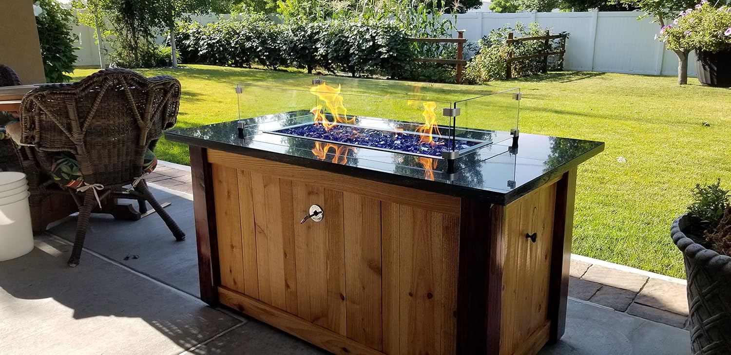 EasyFirePits Lifetime Warranted 316 Stainless Steel Marine Grade Straight Burners (48.00, 48 Inch Straight Burner)