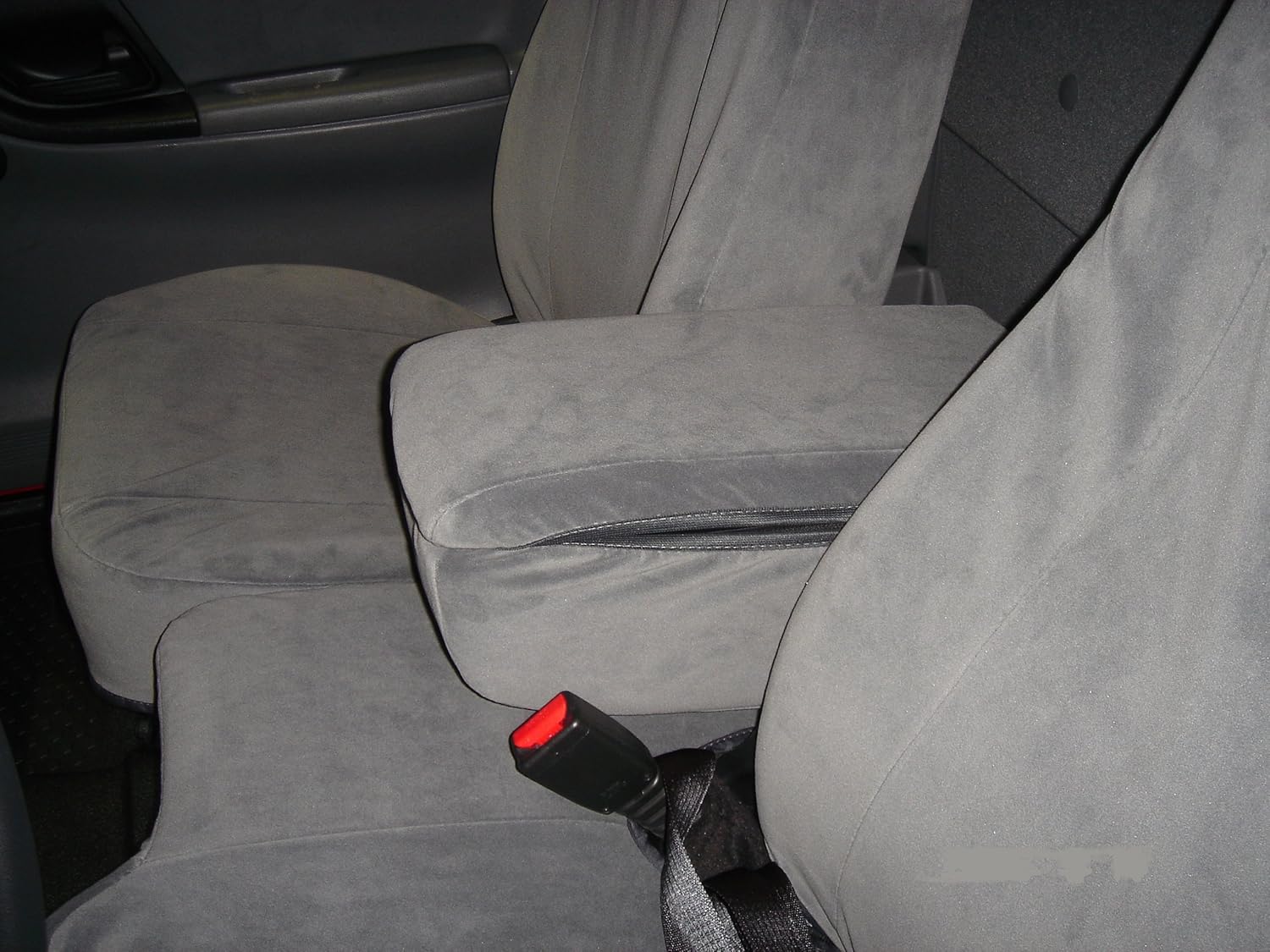F396 V7, 2004-2005 Ford Ranger 60/40 Split Exact Seat Covers, Gray Velour