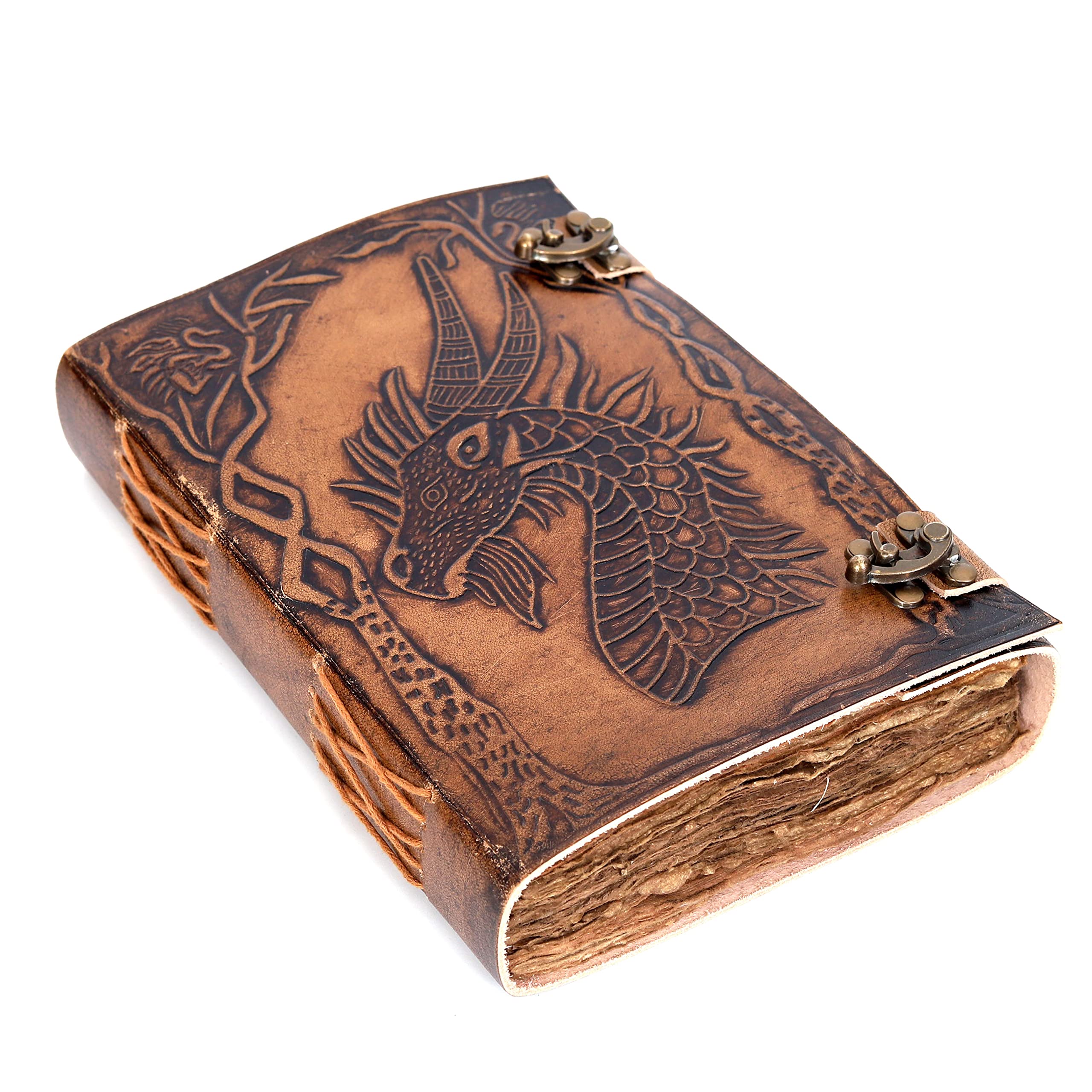Diario vintage, diario vintage con drago in pelle, carta fatta a mano con bordo a 200 fili, diario in pelle, quaderno in pelle, quaderno da disegno leatrher, diario con drago da donna, diario drago in