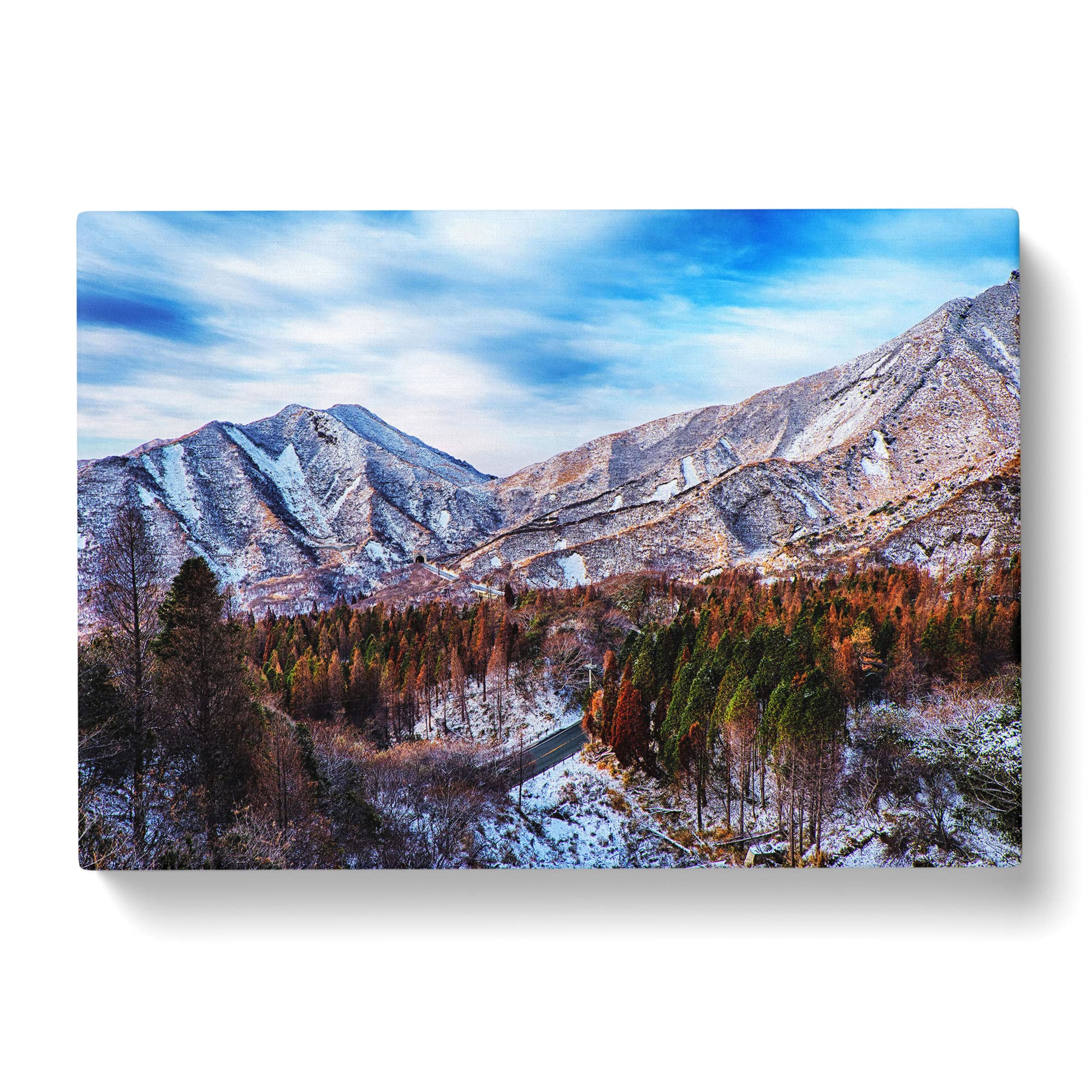 Landscape Aso Kumamoto Japan Mountain No.3 Canvas Print, Mixed, 25L x 50W cm - Image 2