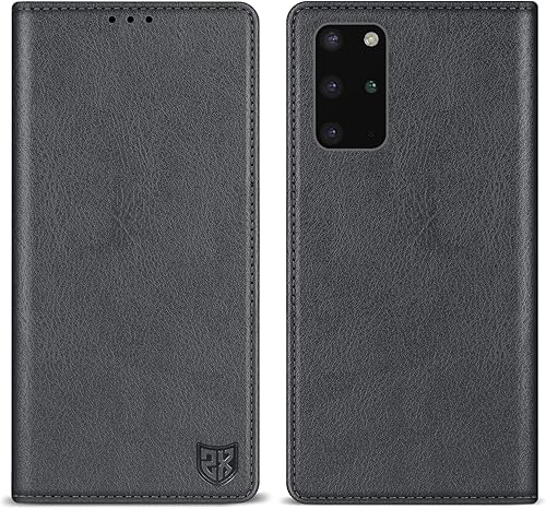 Miniatura 142 de ZZXX Funda tipo cartera para Samsung Galaxy S20 con bloqueo RFID, soporte de ranura para tarjetas, funda protectora de cuero magnético fuerte