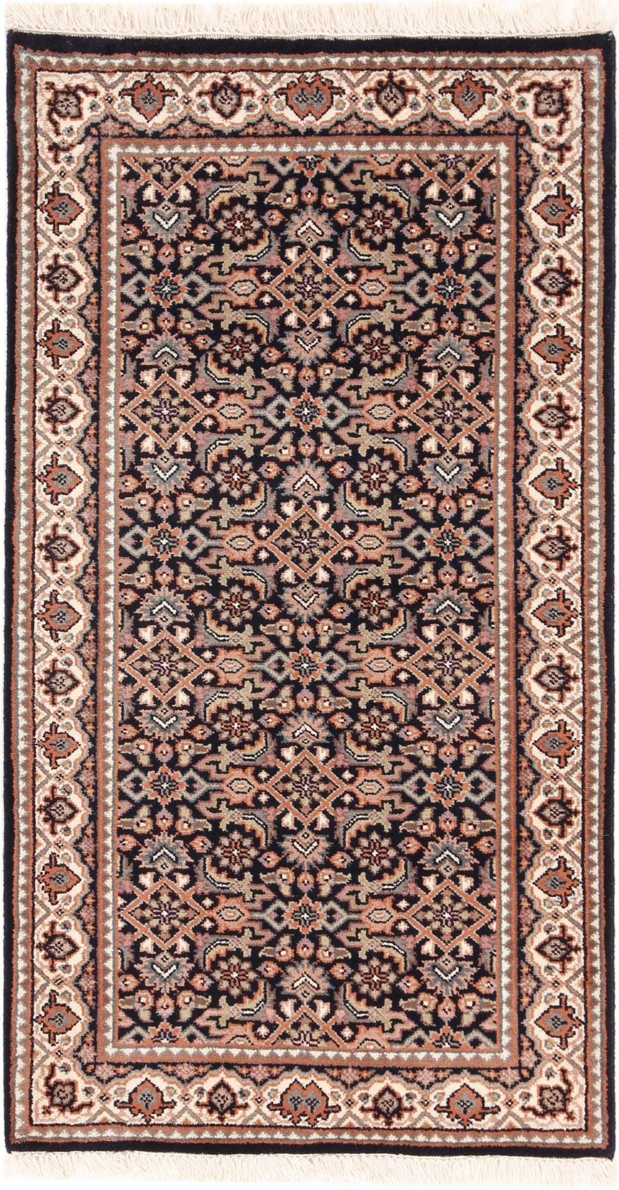 Tapis de course Indo Herati en laine pour réchauffer l'ambiance de votre entrée