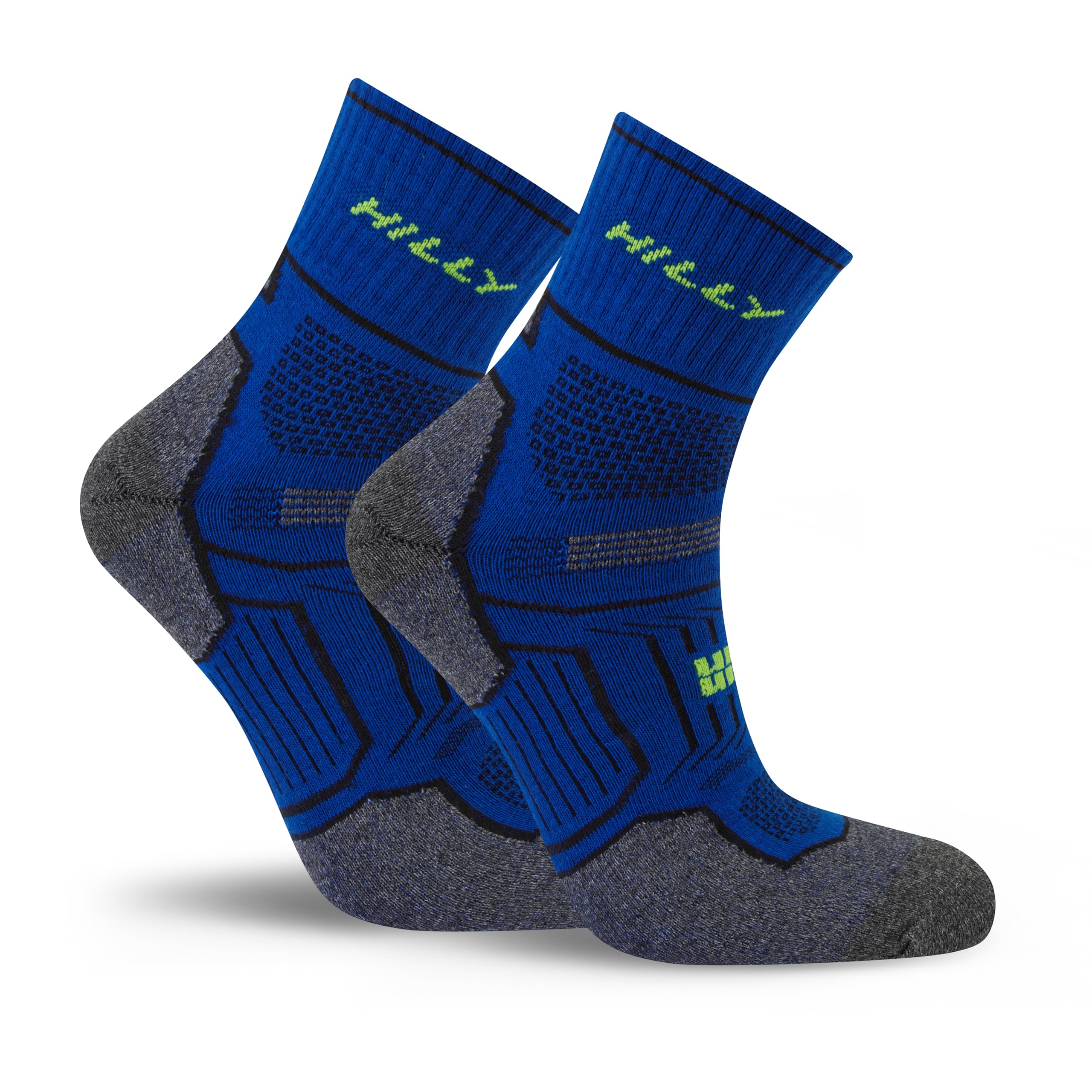 Hilly, Twin Skin, Anti Blister - Anklet - Med Cushioning, Cobalt/Grey Marl, S