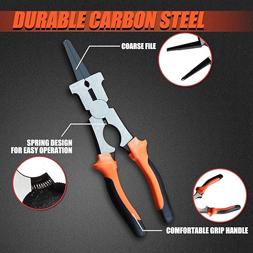 Miniatura 2 de SPEEDWOX Alicates de soldadura MIG de 9 pulgadas, alicates de núcleo MIG, herramientas de soldadura para raspar salpicaduras, agarrar, dibujar,