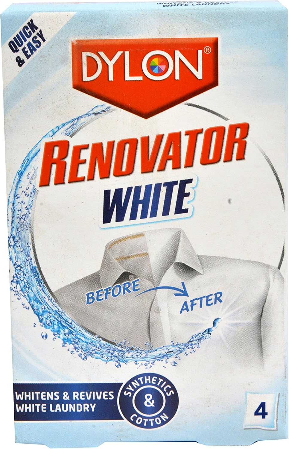 Dylon Ultra Whitener 4X25G for Fabrics and Clothes 4 SACHETS, B004R4ZSBG_SML Amazon.co.uk