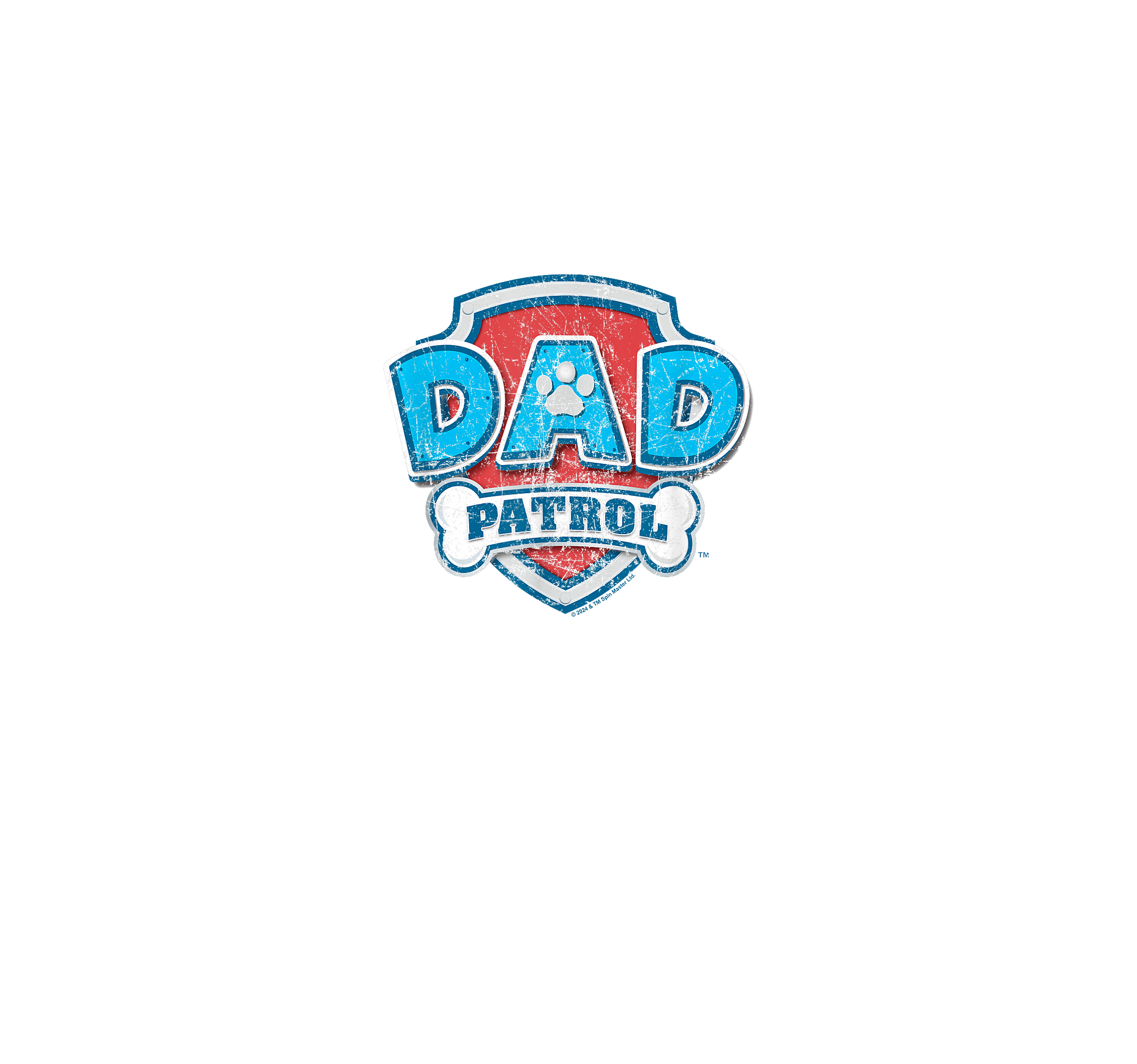 Paw Patrol Father's Day Dad Patrol Adult Men's T-Shirt