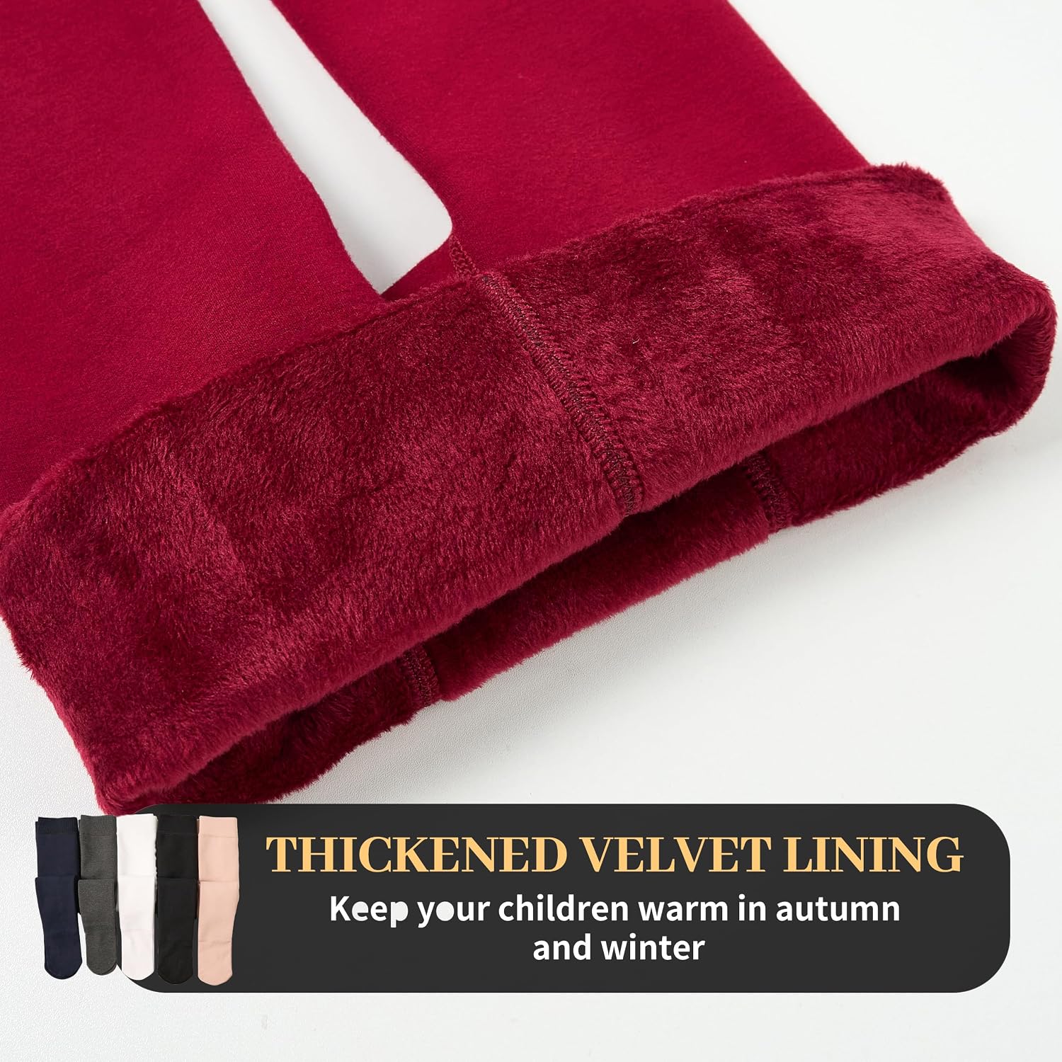 LOLANTA Winter Tights for Girls Warm Thick Fleece Lined Stockings 2-11Years