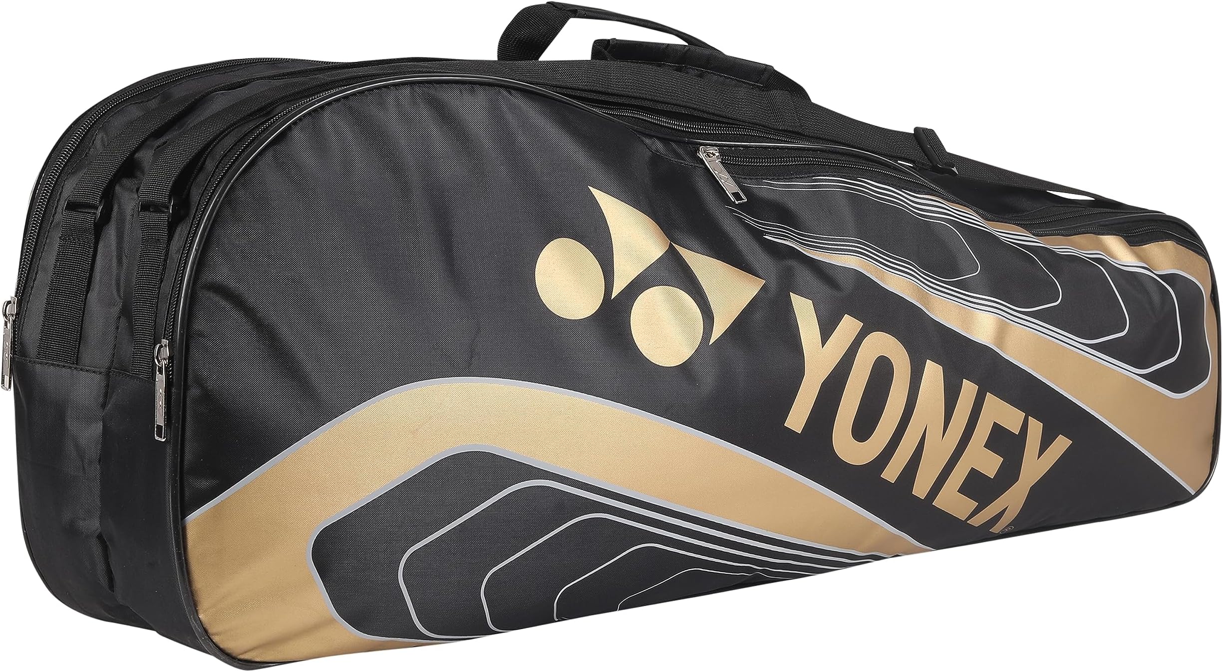 YONEX Badminton Kit Bag BT5 | 2 Zipper Compartments Can Hold 3 Rackets and Clothing |