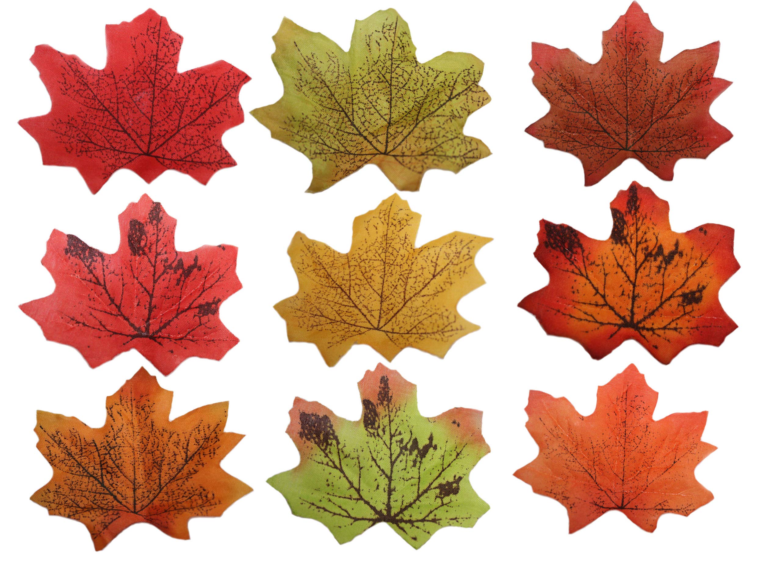 Best Artificial M4 Large Loose Autumn Maple Silk Leaves Foliage Decoration (, Pack Of 200)