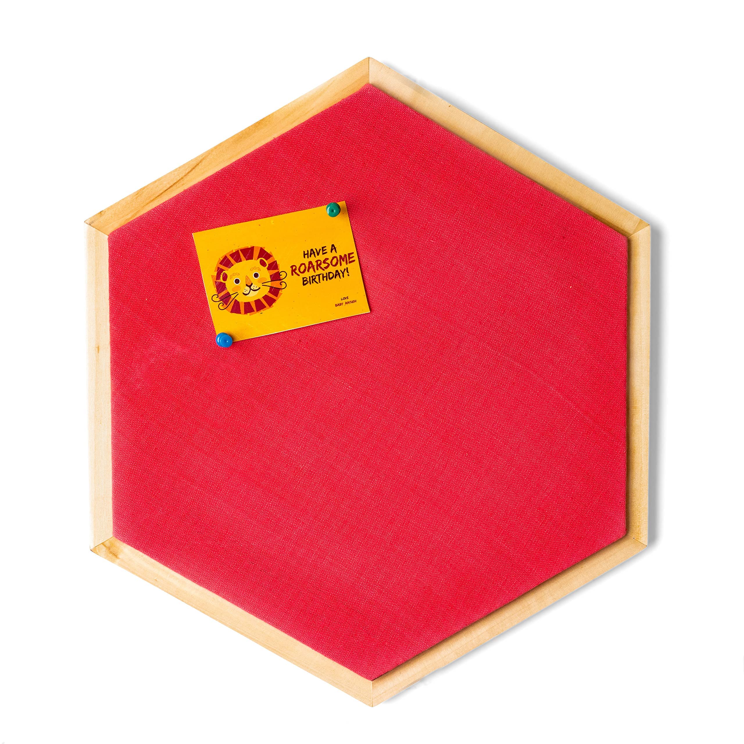IVEI Sechseckige Kombinationstafel – Whiteboard, Pinnwand & Magnettafel, 35,6 Cm, 2er-Set Mit Zubehör