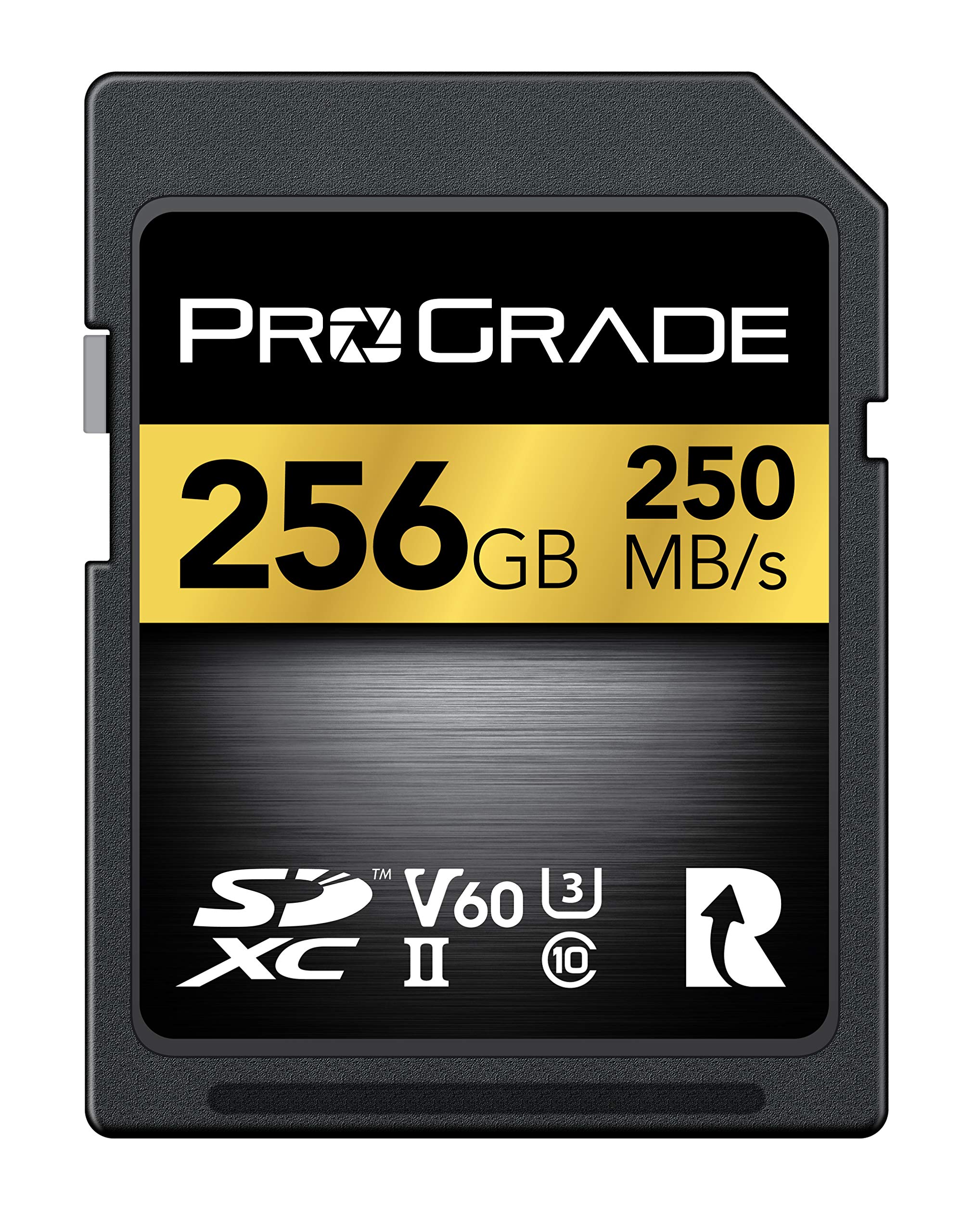 Carte SD UHS-II 256Go V60 - Vitesse d'écriture jusqu'à 130Mo/s et Vitesse de Lecture 250Mo/s | pour Les Professionnels, cinéastes, photographes et conservateurs de Contenu - par Prograde Digital